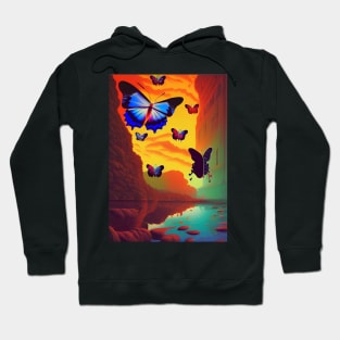 SURREAL BUTTERFLY PAINTING Hoodie